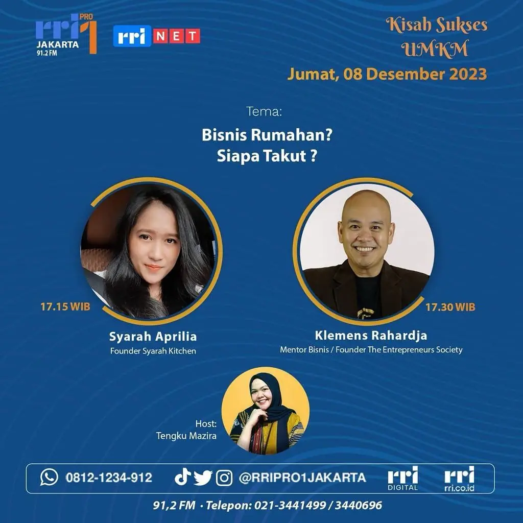 Community & speaking event – RRIPro1Jakarta 91.2FM